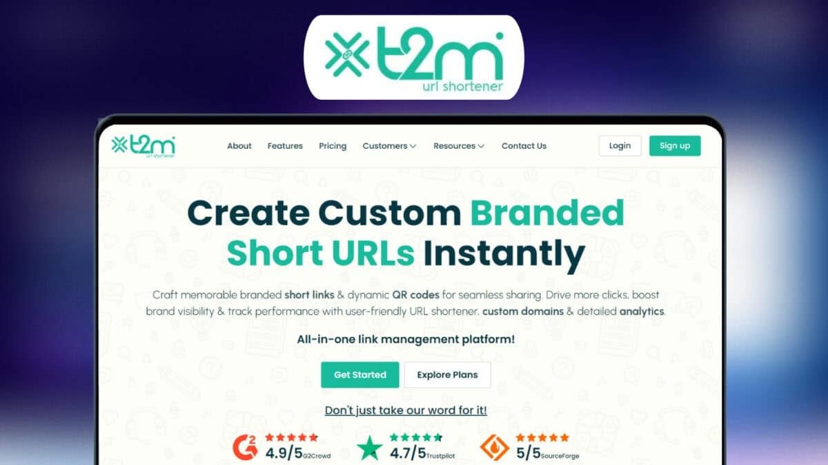 T2M Url Shortener Lifetime Deal